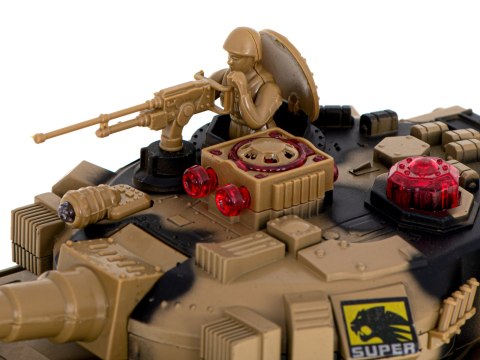 Czołg zdalnie sterowany na pilota RC Big War Tank 9995 duży 2.4 GHz piaskowy Czołg zdalnie sterowany na pilota RC Big War Tank 9995 duży 2.4 GHz piaskowy