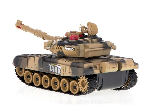 Czołg zdalnie sterowany na pilota RC Big War Tank 9995 duży 2.4 GHz piaskowy Czołg zdalnie sterowany na pilota RC Big War Tank 9995 duży 2.4 GHz piaskowy