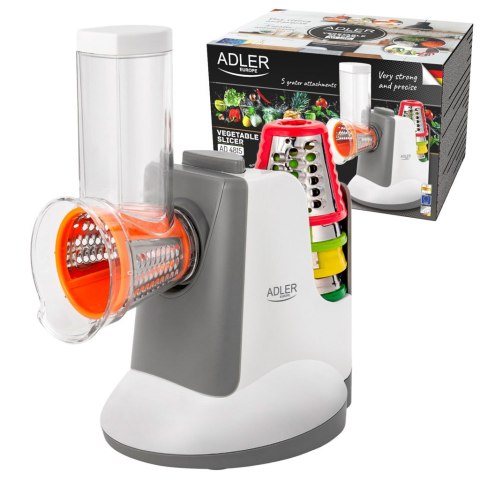 Szatkownica do warzyw Adler AD 4815 z 5 nasadkami Szatkownica do warzyw Adler AD 4815 z 5 nasadkami