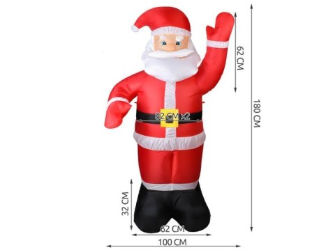 Mikołaj dmuchany 180cm Mikołaj dmuchany 180cm
