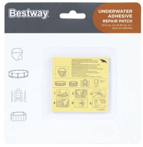 Zestaw łatek naprawczych do basenu - BESTWAY 62091 Zestaw łatek naprawczych do basenu - BESTWAY 62091