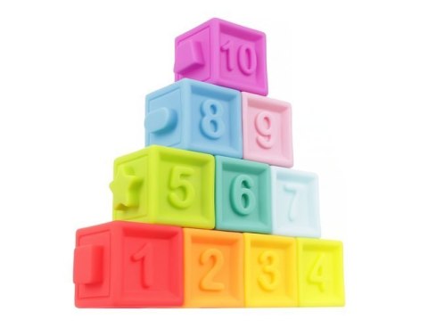 Klocki sensoryczne miękkie - 10 szt Klocki sensoryczne miękkie - 10 szt
