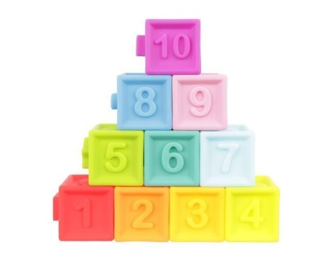 Klocki sensoryczne miękkie - 10 szt Klocki sensoryczne miękkie - 10 szt