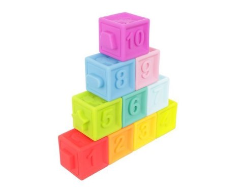 Klocki sensoryczne miękkie - 10 szt Klocki sensoryczne miękkie - 10 szt