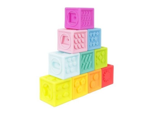 Klocki sensoryczne miękkie - 10 szt Klocki sensoryczne miękkie - 10 szt