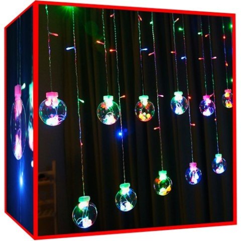 Kurtyna świetlna 108 LED - multicolor 31V KŚ11345 Kurtyna świetlna 108 LED - multicolor 31V KŚ11345