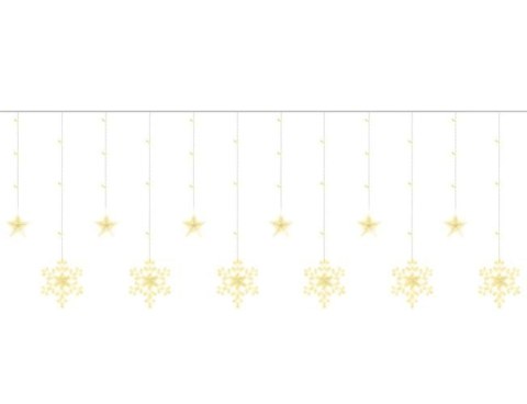 Kurtyna świetlna 138LED - ciepły biały 31V KŚ11326 Kurtyna świetlna 138LED - ciepły biały 31V KŚ11326