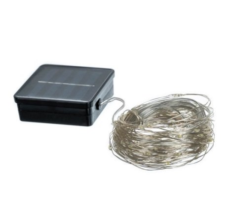 Lampki choinkowe solarne-druciki 200LED z.biały Lampki choinkowe solarne-druciki 200LED z.biały