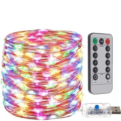 Lampki choinkowe USB- druciki 300 LED multicolor Lampki choinkowe USB- druciki 300 LED multicolor