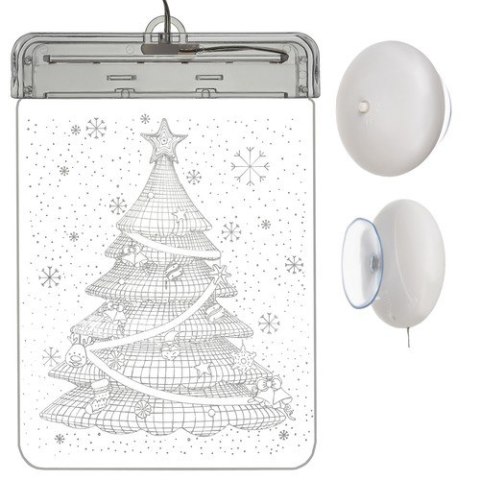 Witraż LED 3D- choinka Witraż LED 3D- choinka