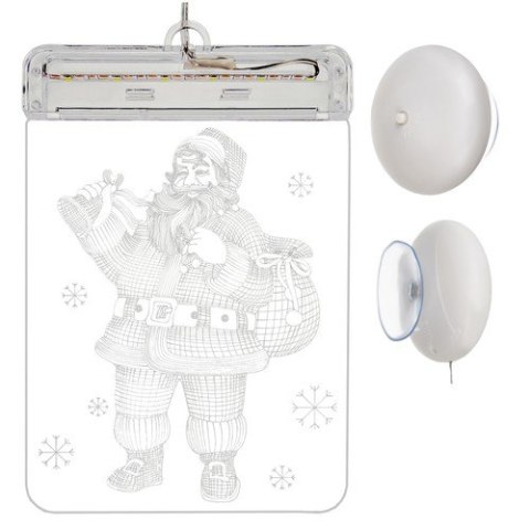 Witraż LED 3D- mikołaj Witraż LED 3D- mikołaj
