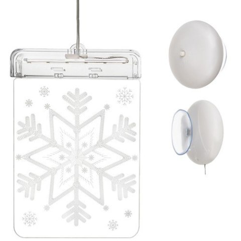 Witraż LED 3D- śnieżynka Witraż LED 3D- śnieżynka