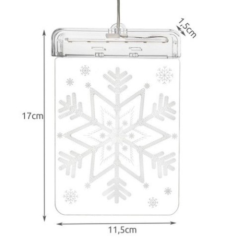 Witraż LED 3D- śnieżynka Witraż LED 3D- śnieżynka