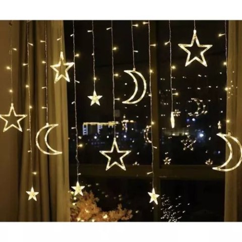 Kurtyna świetlna 138 LED USB- ciepły biały KŚ19758 Kurtyna świetlna 138 LED USB- ciepły biały KŚ19758