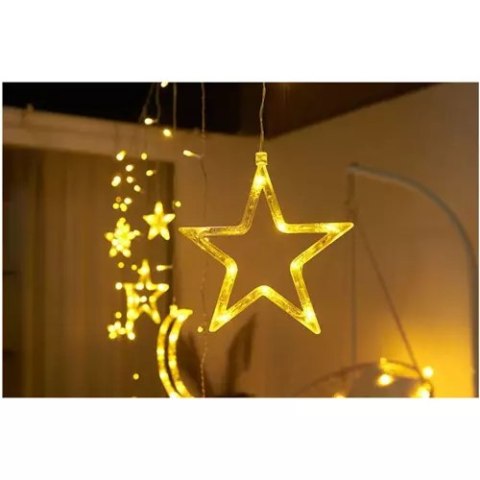 Kurtyna świetlna 138 LED USB- ciepły biały KŚ19758 Kurtyna świetlna 138 LED USB- ciepły biały KŚ19758