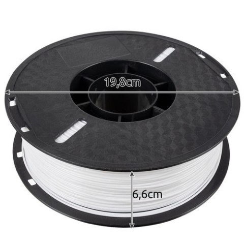 Filament PLA 3D 1kg 1.75mm- biały Malatec 22041