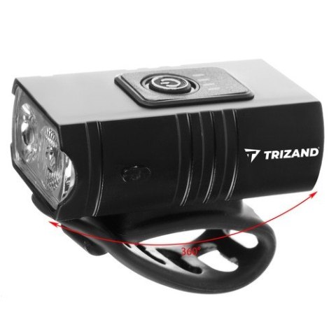 Lampka rowerowa 4T6 USB + tylne światło 23677 Lampka rowerowa 4T6 USB + tylne światło 23677