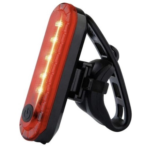 Lampka rowerowa LED USB + tylne światło 23679 Lampka rowerowa LED USB + tylne światło 23679