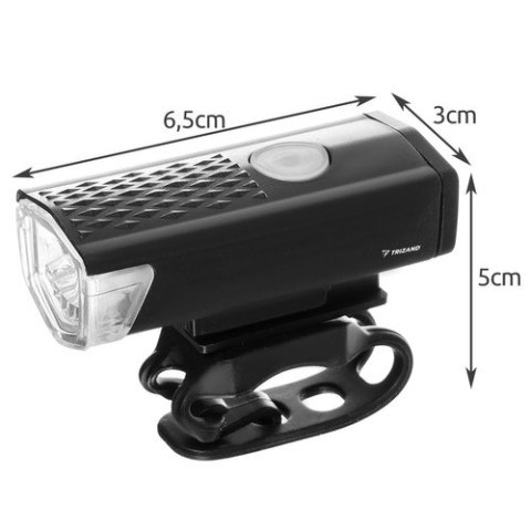 Lampka rowerowa LED USB + tylne światło 23679 Lampka rowerowa LED USB + tylne światło 23679