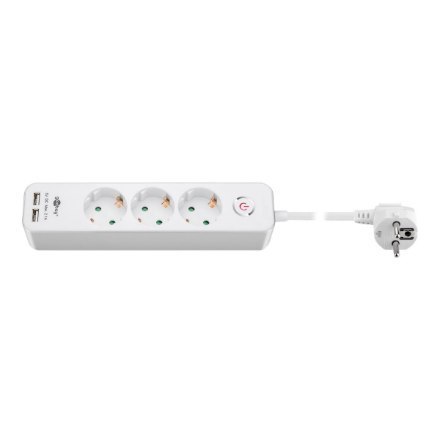 41264 3-drożna listwa zasilająca z przełącznikiem i gniazdami USB | ilość 3 41264 3-drożna listwa zasilająca z przełącznikiem i gniazdami USB | ilość 3