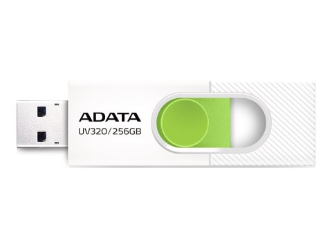 ADATA Pamięć USB UV320 256 GB biało-zielony ADATA Pamięć USB UV320 256 GB biało-zielony