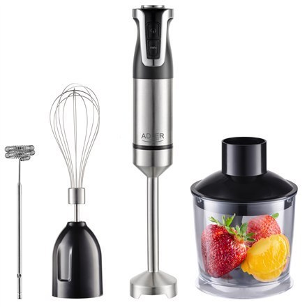 Adler | AD 4627 | Hand Blender Set | 1800 W | Number of speeds 20 | Turbo mode | Chopper | Stainless Steel/Black Adler | AD 4627 | Hand Blender Set | 1800 W | Number of speeds 20 | Turbo mode | Chopper | Stainless Steel/Black