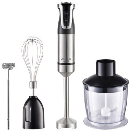 Adler | AD 4627 | Hand Blender Set | 1800 W | Number of speeds 20 | Turbo mode | Chopper | Stainless Steel/Black Adler | AD 4627 | Hand Blender Set | 1800 W | Number of speeds 20 | Turbo mode | Chopper | Stainless Steel/Black