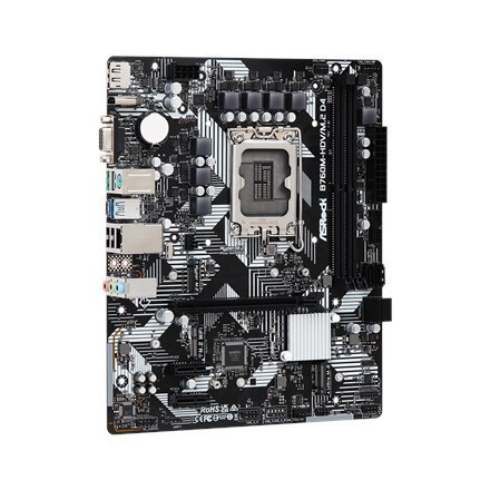ASRock | B760M-HDV/M.2 D4 | Processor family Intel | Processor socket LGA1700 | DDR4 DIMM | Memory slots 2 | Supported hard dis