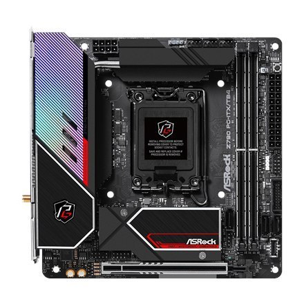 ASRock | Z790 PG-ITX/TB4 | Processor family Intel | Processor socket LGA1700 | DDR5 DIMM | Memory slots 2 | Supported hard disk ASRock | Z790 PG-ITX/TB4 | Processor family Intel | Processor socket LGA1700 | DDR5 DIMM | Memory slots 2 | Supported hard disk