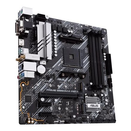 Asus | PRIME B550M-A WIFI II | Processor family AMD | Processor socket AM4 | DDR4 DIMM | Memory slots 4 | Supported hard disk dr Asus | PRIME B550M-A WIFI II | Processor family AMD | Processor socket AM4 | DDR4 DIMM | Memory slots 4 | Supported hard disk dr