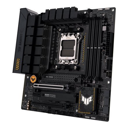 Asus | TUF GAMING B650M-PLUS | Processor family AMD | Processor socket AM5 | DDR5 DIMM | Memory slots 4 | Supported hard disk d Asus | TUF GAMING B650M-PLUS | Processor family AMD | Processor socket AM5 | DDR5 DIMM | Memory slots 4 | Supported hard disk d