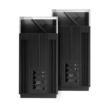 Asus | Wireless Wifi 6E Tri-band Gigabit Router | ZenWiFi Pro ET12 (2-Pack) | 802.11ax | 1148+4804+4804 Mbit/s | 10/100/1000/110 Asus | Wireless Wifi 6E Tri-band Gigabit Router | ZenWiFi Pro ET12 (2-Pack) | 802.11ax | 1148+4804+4804 Mbit/s | 10/100/1000/110