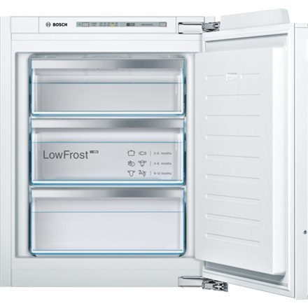 Bosch | GIV11AFE0 | Freezer | Energy efficiency class E | Upright | Built-in | Height 71.2 cm | Total net capacity 72 L | White Bosch | GIV11AFE0 | Freezer | Energy efficiency class E | Upright | Built-in | Height 71.2 cm | Total net capacity 72 L | White