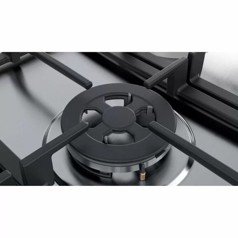 Bosch | PGQ7B5B90 | Hob | Gas | Number of burners/cooking zones 5 | Rotary knobs | Stainless steel Bosch | PGQ7B5B90 | Hob | Gas | Number of burners/cooking zones 5 | Rotary knobs | Stainless steel