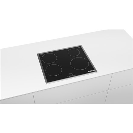 Bosch | PIE645BB5E Series 4 | Hob | Induction | Number of burners/cooking zones 4 | Touch | Timer | Black Bosch | PIE645BB5E Series 4 | Hob | Induction | Number of burners/cooking zones 4 | Touch | Timer | Black