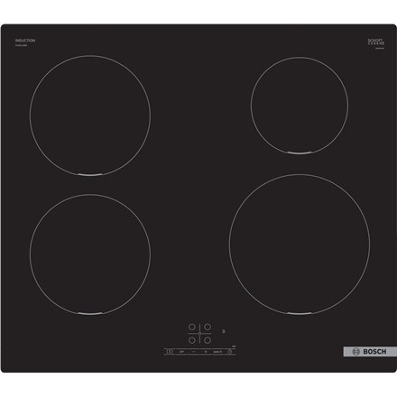 Bosch | PUE611BB5E | Hob | Induction | Number of burners/cooking zones 4 | Touch | Timer | Black Bosch | PUE611BB5E | Hob | Induction | Number of burners/cooking zones 4 | Touch | Timer | Black