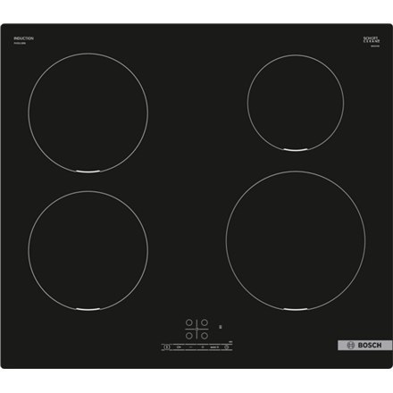 Bosch | PUE611BB6E Series 4 | Hob | Induction | Number of burners/cooking zones 4 | Touch | Timer | Black Bosch | PUE611BB6E Series 4 | Hob | Induction | Number of burners/cooking zones 4 | Touch | Timer | Black