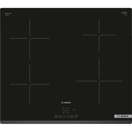 Bosch | PUE63KBB6E | Hob | Induction | Number of burners/cooking zones 4 | Touch | Timer | Black Bosch | PUE63KBB6E | Hob | Induction | Number of burners/cooking zones 4 | Touch | Timer | Black