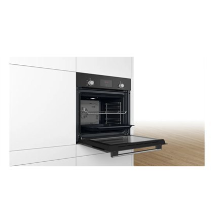 Bosch | Piekarnik | HBF133BA0 | 66 L | Elektryczny | EcoClean | Pokrętła | Wysokość 59,5 cm | Szerokość 59,4 cm | Czarny Bosch | Piekarnik | HBF133BA0 | 66 L | Elektryczny | EcoClean | Pokrętła | Wysokość 59,5 cm | Szerokość 59,4 cm | Czarny