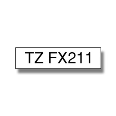 Brother | FX211 | Flexible tape | Thermal | Black on white | Roll (0.6 cm x 8 m) Brother | FX211 | Flexible tape | Thermal | Black on white | Roll (0.6 cm x 8 m)