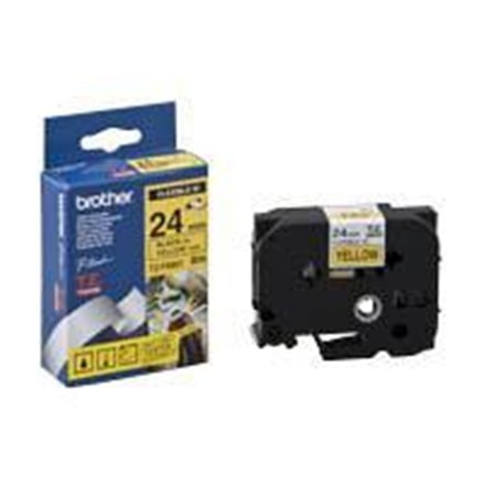 Brother | FX651 | Flexible tape | Thermal | Black on yellow | Roll (2.4 cm x 8 m) Brother | FX651 | Flexible tape | Thermal | Black on yellow | Roll (2.4 cm x 8 m)