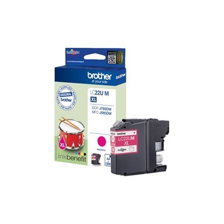 Brother LC | LC22UM | Magenta | Ink cartridge | 1200 pages Brother LC | LC22UM | Magenta | Ink cartridge | 1200 pages