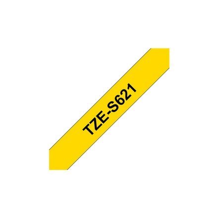 Brother | S621 | Laminated tape | Thermal | Black on yellow | Roll (0.9 cm x 8 m) Brother | S621 | Laminated tape | Thermal | Black on yellow | Roll (0.9 cm x 8 m)
