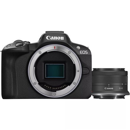 Canon EOS | R50 | Obiektyw RF-S 18-45mm F4.5-6.3 IS STM | Czarny Canon EOS | R50 | Obiektyw RF-S 18-45mm F4.5-6.3 IS STM | Czarny