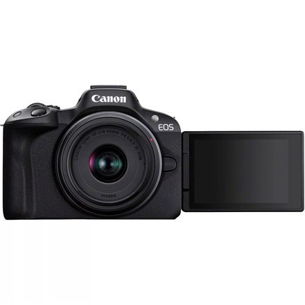 Canon EOS | R50 | Obiektyw RF-S 18-45mm F4.5-6.3 IS STM | Czarny Canon EOS | R50 | Obiektyw RF-S 18-45mm F4.5-6.3 IS STM | Czarny