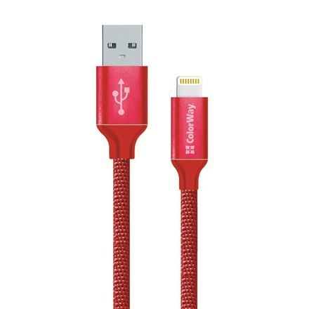 ColorWay | Charging cable | 2.1 A | Apple Lightning | Data Cable ColorWay | Charging cable | 2.1 A | Apple Lightning | Data Cable