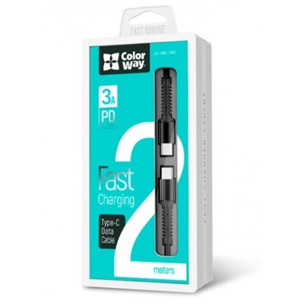 ColorWay | PD Fast Charging | 3 A | Type-C Data Cable ColorWay | PD Fast Charging | 3 A | Type-C Data Cable