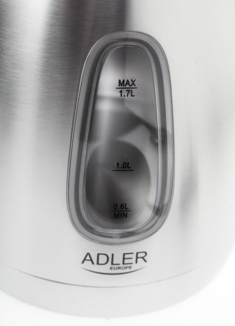 Czajnik Adler AD 1223 | Standard | 2200 W | 1.7 L | Stal nierdzewna | Obracana podstawa 360° | Gwarancja 24 m-ce Czajnik Adler AD 1223 | Standard | 2200 W | 1.7 L | Stal nierdzewna | Obracana podstawa 360° | Gwarancja 24 m-ce