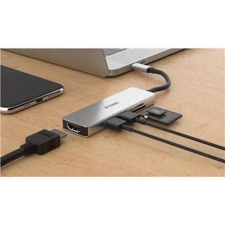 D-Link | 5-in-1 USB-C™ Hub with HDMI and SD/microSD Card Reader | DUB-M530 | USB Type-C D-Link | 5-in-1 USB-C™ Hub with HDMI and SD/microSD Card Reader | DUB-M530 | USB Type-C