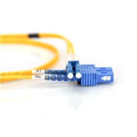 Digitus | Kabel krosowy | Światłowód | Męski | SC jednomodowy | Męski | LC jednomodowy | Żółty | 2 m Digitus | Kabel krosowy | Światłowód | Męski | SC jednomodowy | Męski | LC jednomodowy | Żółty | 2 m